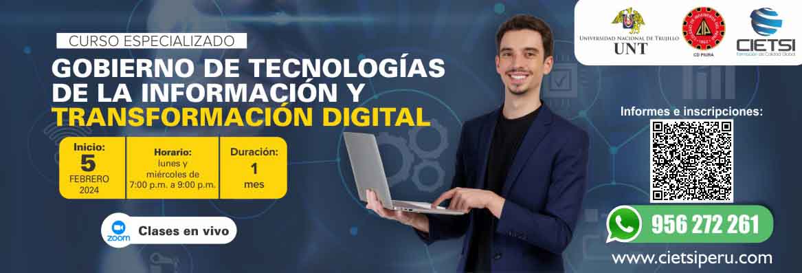 curso especializado gobierno de tecnologIas de la informaciOn y transformaciOn digital 2024